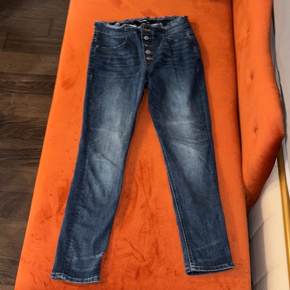 Express High Rise Women Jeans - Dark Blue